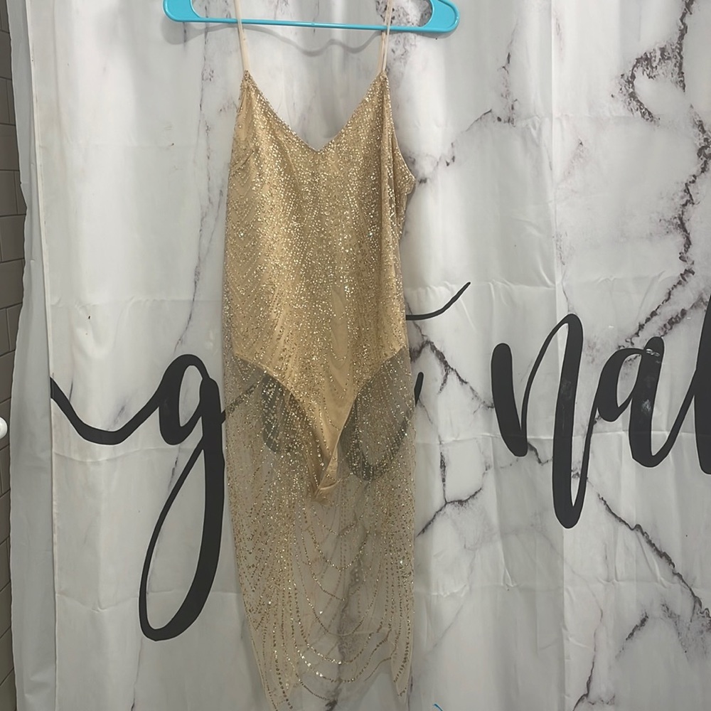 Fashion Nova Champagne dress